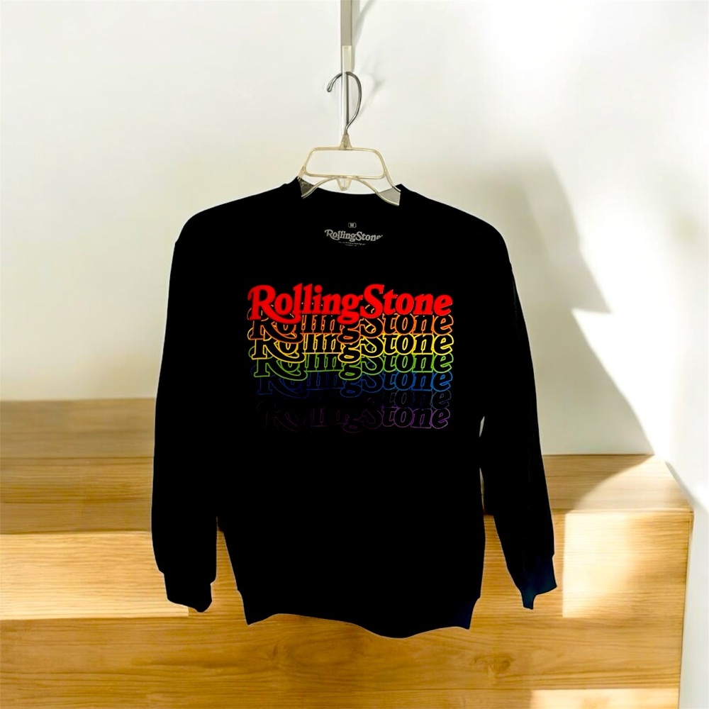 Rolling Stone Black Men’s Medium Crewneck Sweatshirt. New